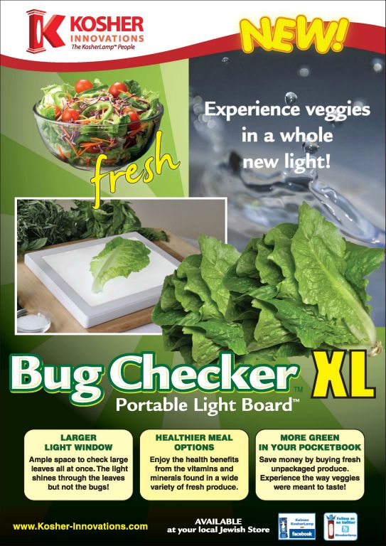 Bug Checker ad for Kosher Innovations